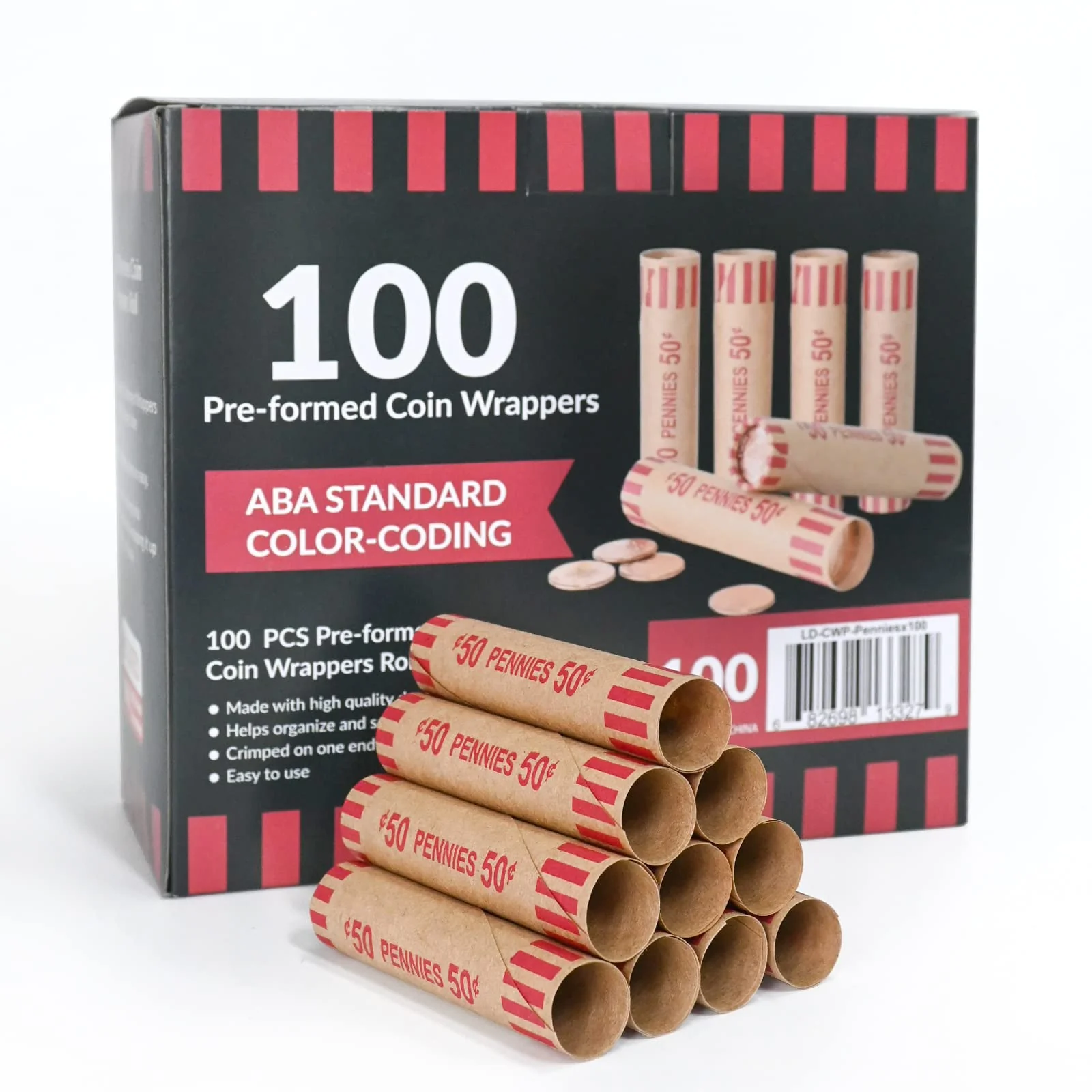 L LIKED  Preformed Coin Wrappers Rolls - Image 4