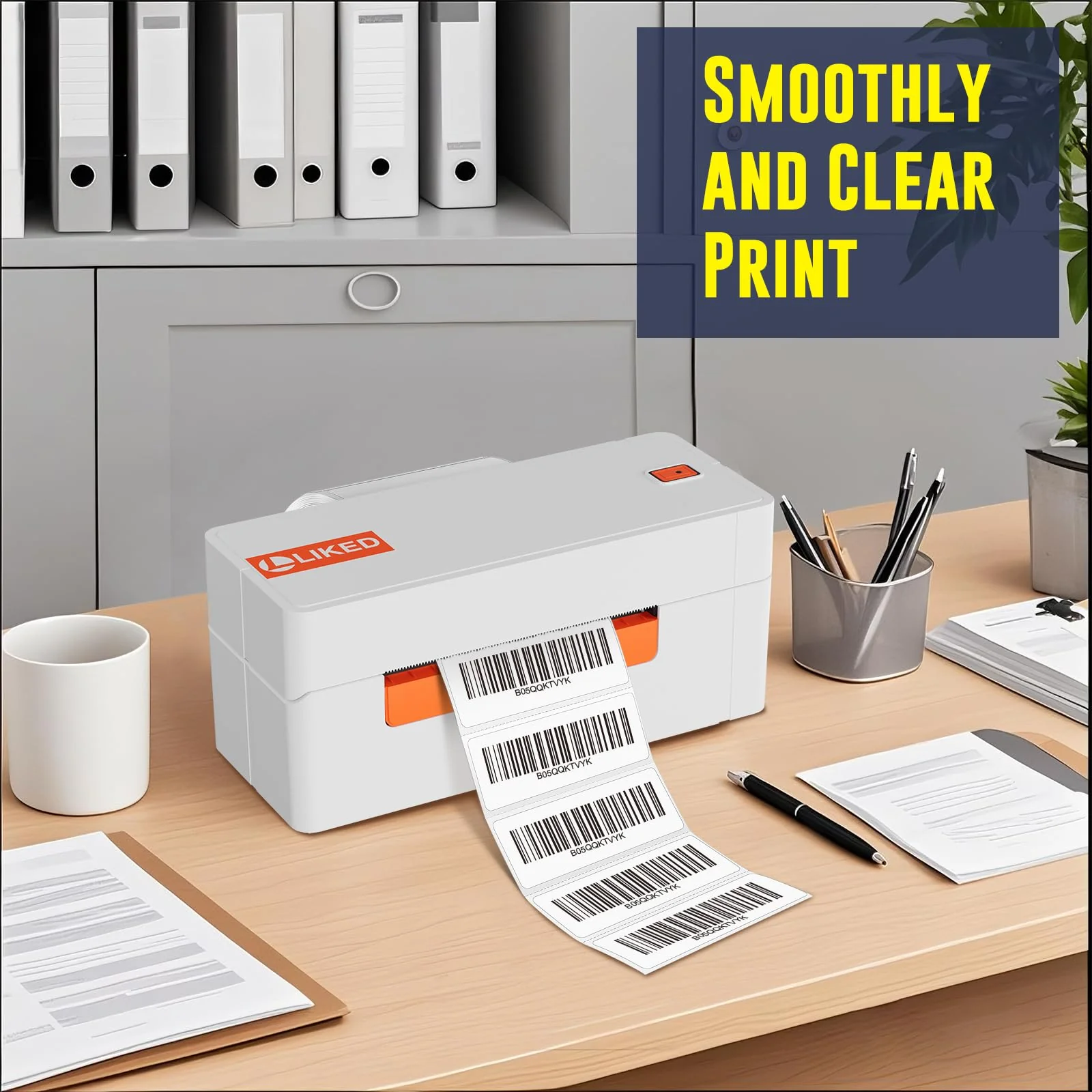 L LIKED 2.25" x 4" , 2.25" x 0.75",  2.25" x 1.25" Direct Thermal Label for Block, Permanent Adhesive Shipping Postage Labels & Compatible with Rollo, Zebra and Other Desktop Printers - Image 5