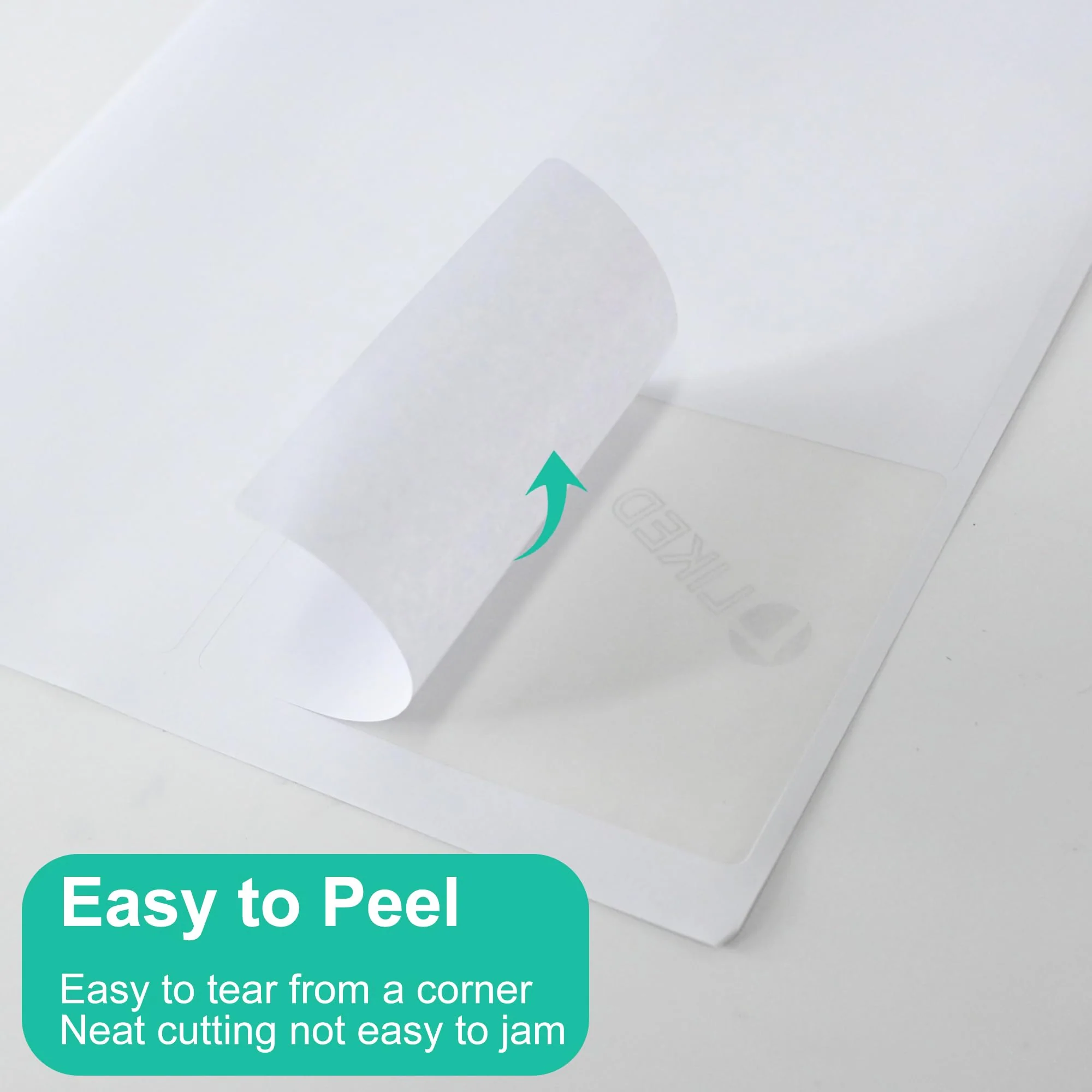 L Liked 3-1/3" x 4" Printable White Sticker Labels, Laser/Inkjet Printing - Matte, Compatible with 5164, 5264 and 8164 Labels (6/sheet) - Image 3