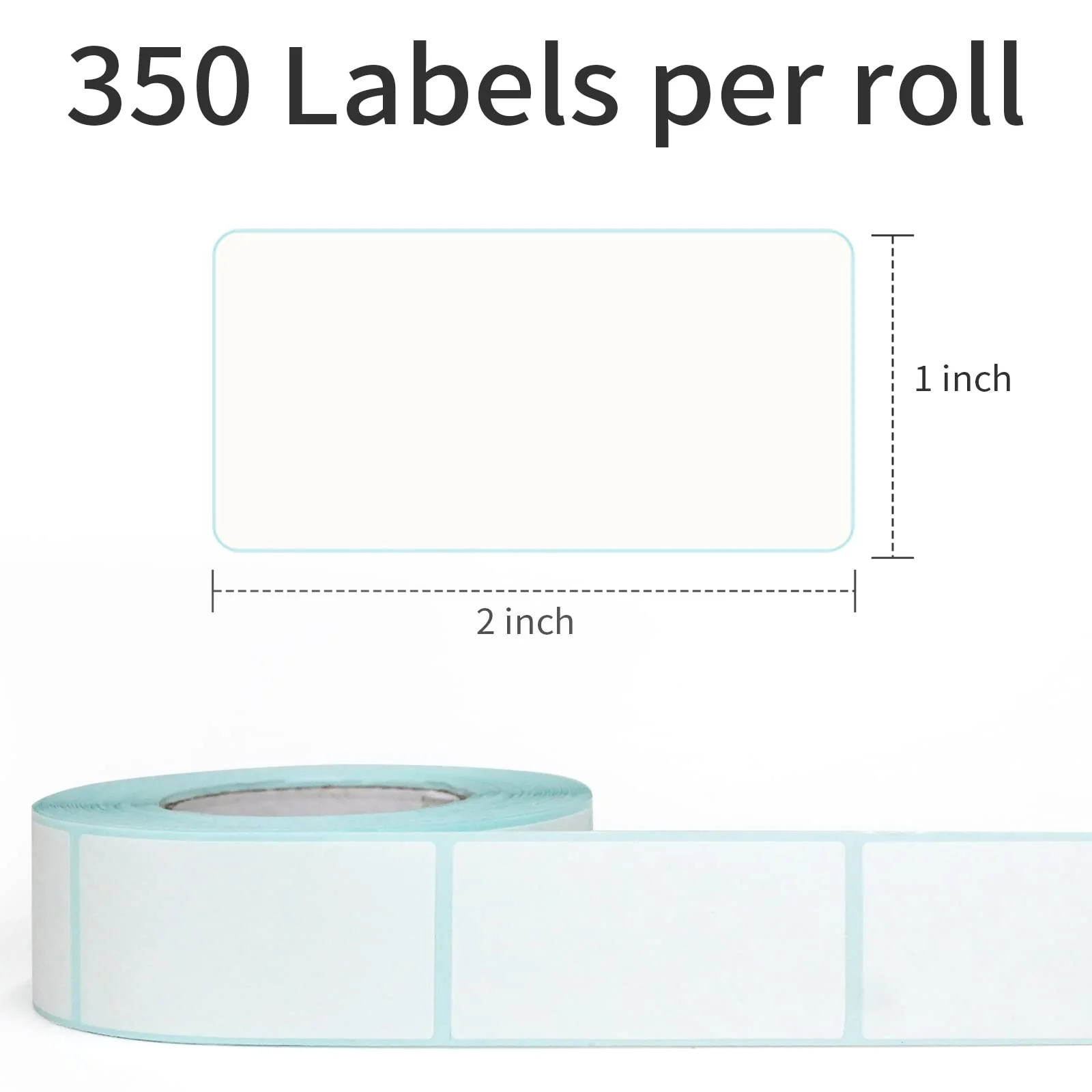 L LIKED 350 Stickers Dissolvable Food Labels 1x2 inch for Containers 350 Labels Per Roll - Image 6