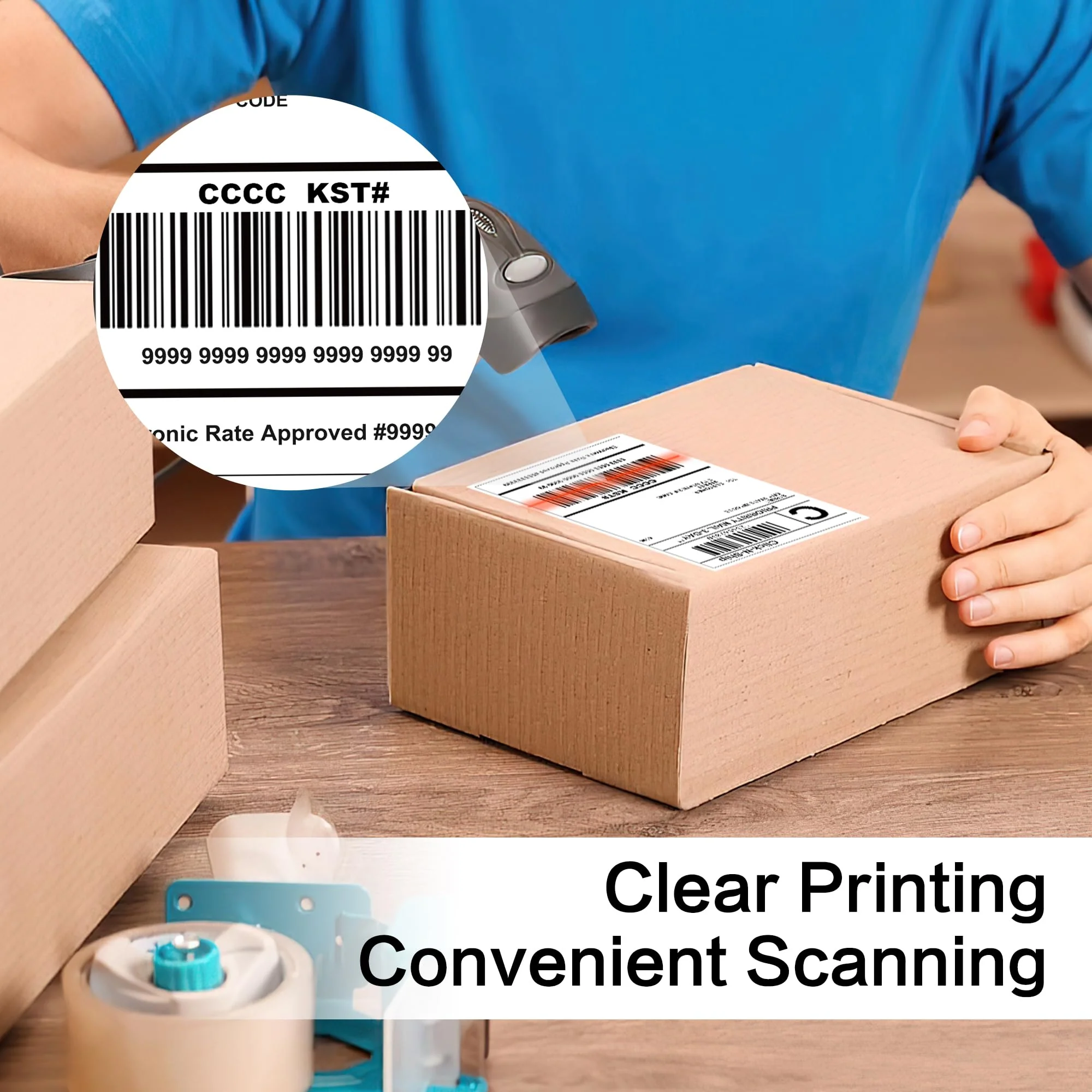 L LIKED 4"x 6" Shipping Labels, Printable Labels for Laser & Inkjet Printers - Image 3