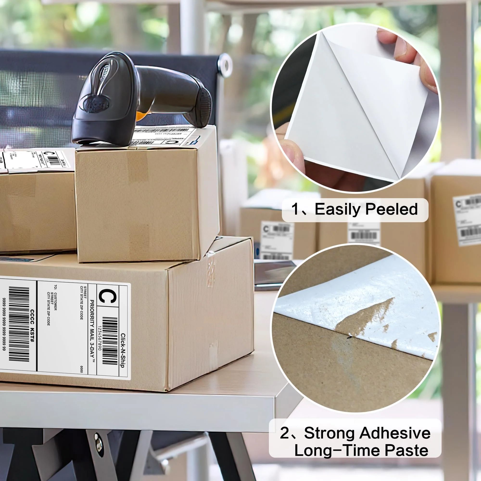 L LIKED 4"x 6" Shipping Labels, Printable Labels for Laser & Inkjet Printers - Image 4