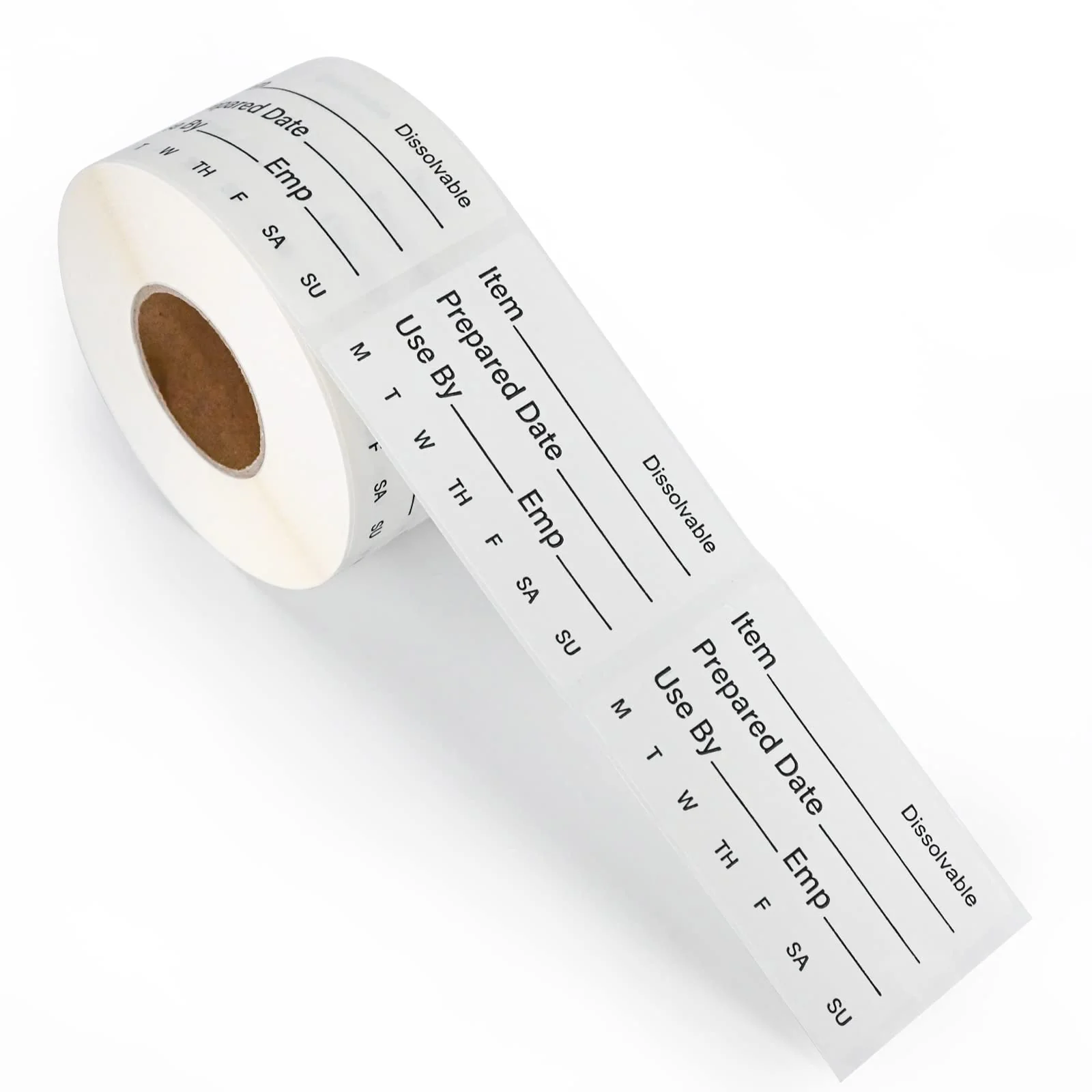 L LIKED 500 Stickers Dissolvable Food Label 2" x 3" Rotation Label Great use for Containers (Roll of 500) - Image 4