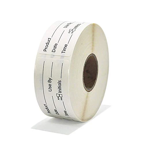 L LIKED 500 Stickers Use by 1 x 2 Inch Dissolvable Food Storage Labels for Containers - Image 5