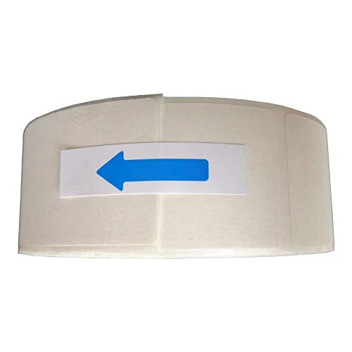 L LIKED Blank White 1 x 2 Inch Dissolvable Labels for Food Rotation Prep roll of 500 - Image 3