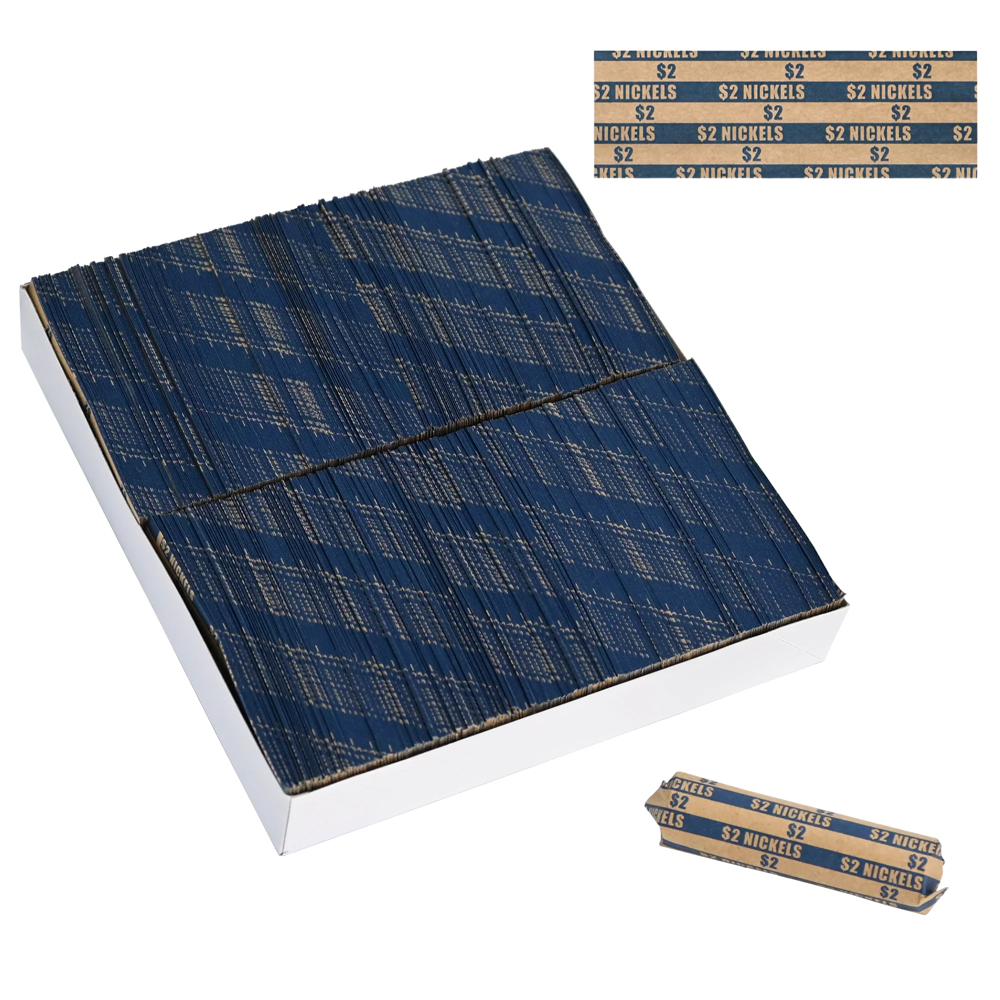L LIKED Flat Striped Coin Wrappers, Pack of 1000 PCS - Image 9
