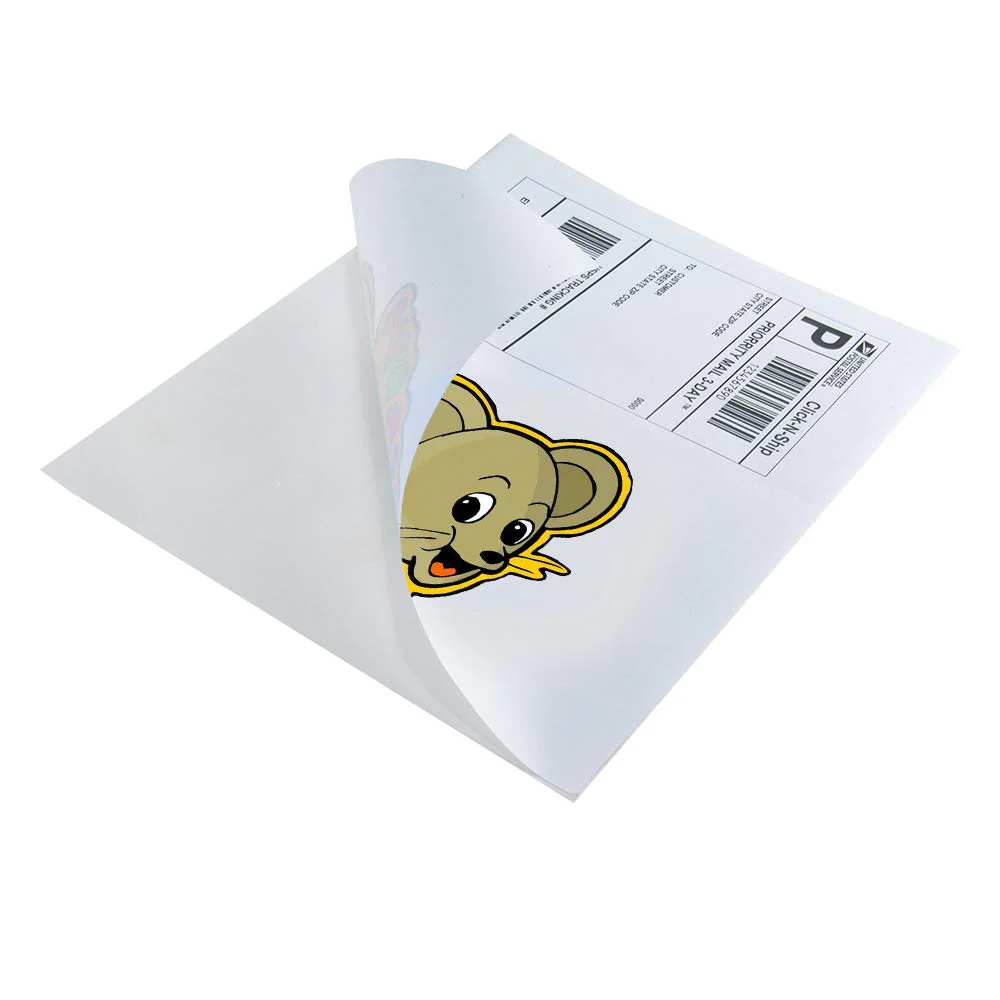L LIKED Full-Sheet Sticker Paper 8-1/2" x 11" Self Adhesive Shipping Labels for Laser & Inkjet Printers - Image 3