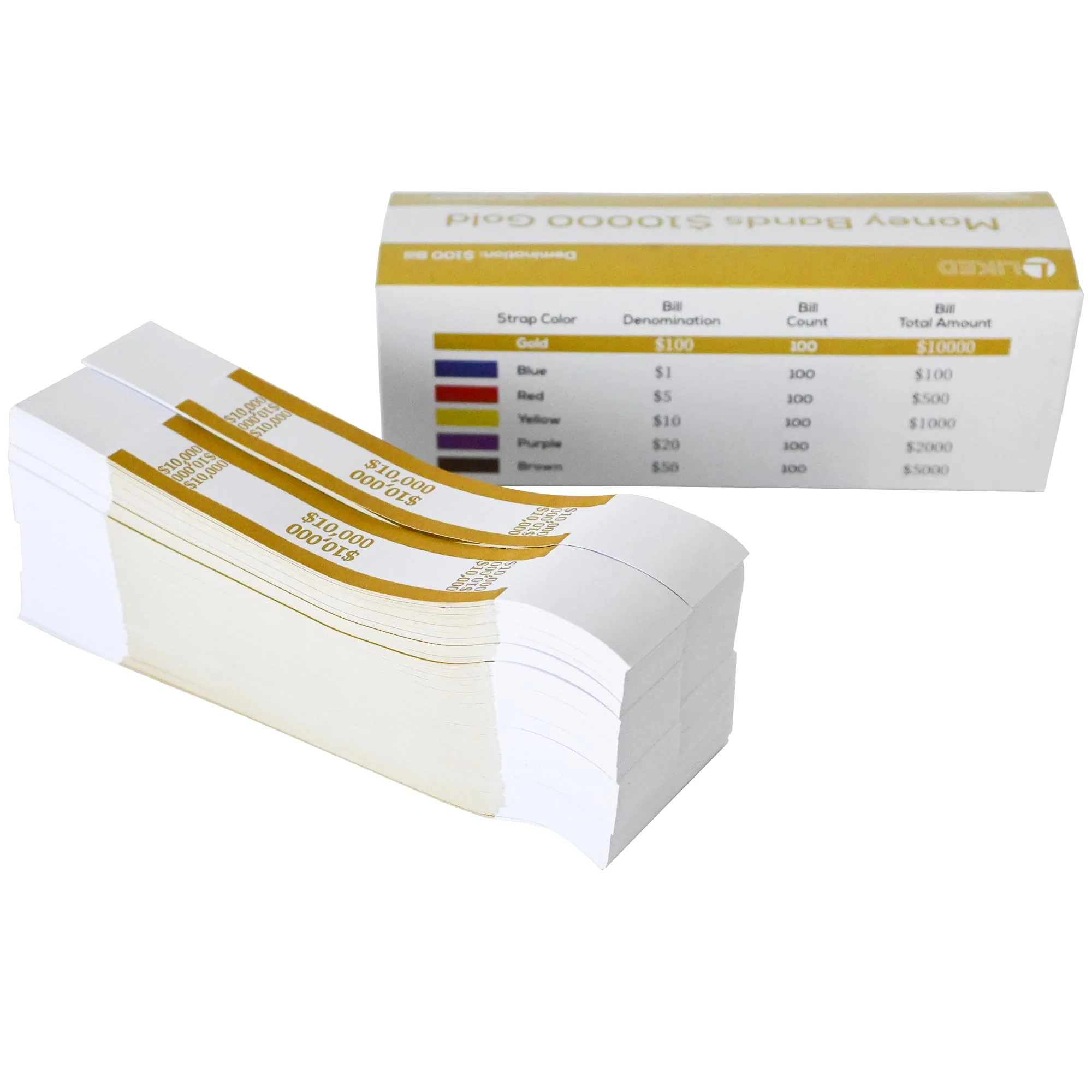 L LIKED Money Band Bundles Self Sealing Currency Straps for Bill Wrappers (Multiple Colour - 1000 PCS)… - Image 17