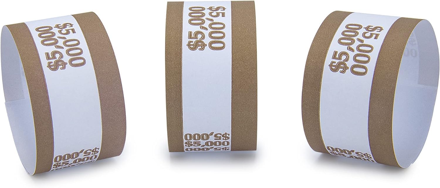 L LIKED Money Band Bundles Self Sealing Currency Straps for Bill Wrappers (Multiple Colour - 1000 PCS)… - Image 4