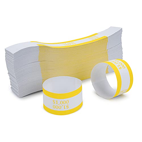 L LIKED Pack of 500 Currency Band Bundles Self Sealing Currency Straps Bands Money Bill Wrappers (500 PCS)… - Image 13