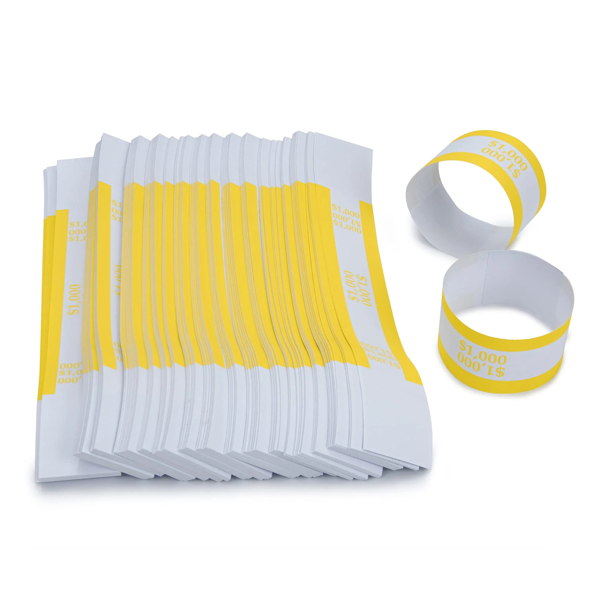 L LIKED Pack of 500 Currency Band Bundles Self Sealing Currency Straps Bands Money Bill Wrappers (500 PCS)… - Image 5