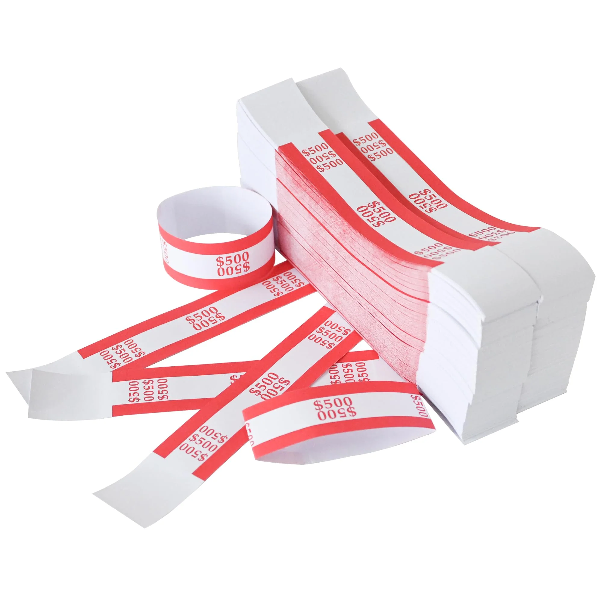 L LIKED Pack of 500 Currency Band Bundles Self Sealing Currency Straps Bands Money Bill Wrappers (500 PCS)… - Image 6