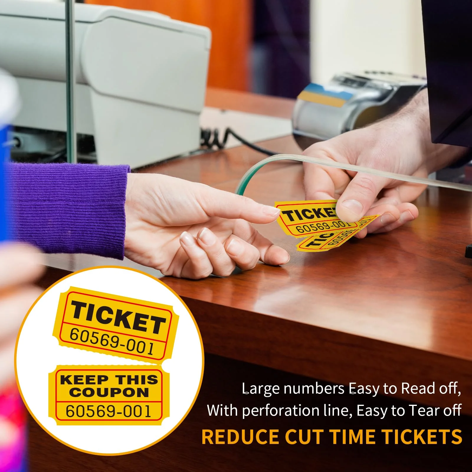 L LIKED Raffle Tickets Double Rolls 1000 per Roll 50/50 Raffle Tickets for Events, Entry, Class Reward, Fundraiser & Prizes - Image 7