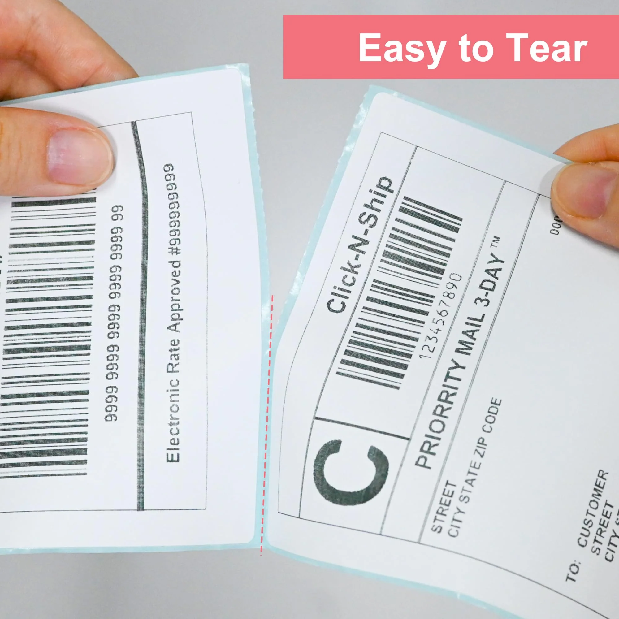 L LIKED Thermal Direct 4"X6" Shipping Label with Perforated Rolls of 150 Labels Great Use for Postage, Mailing & Shipping Labels - Image 5